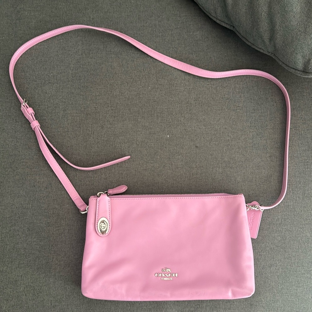 Coach pink crossbody bag